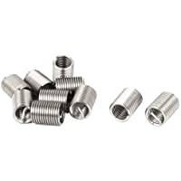 sourcingmap® M8x1-25x3D Helicoil Propinao libre que funciona con alambre de reparación de roscas de inserción 10pcs